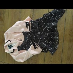 Dress with coordinating jacket .